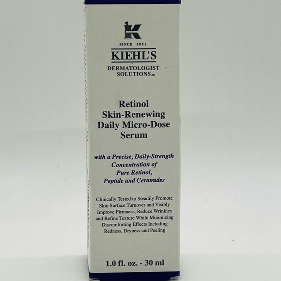 NWT Kiehl's Retinol Skin-Renewing Daily Micro-Dose Serum 1.0 oz - Picture 3 of 4